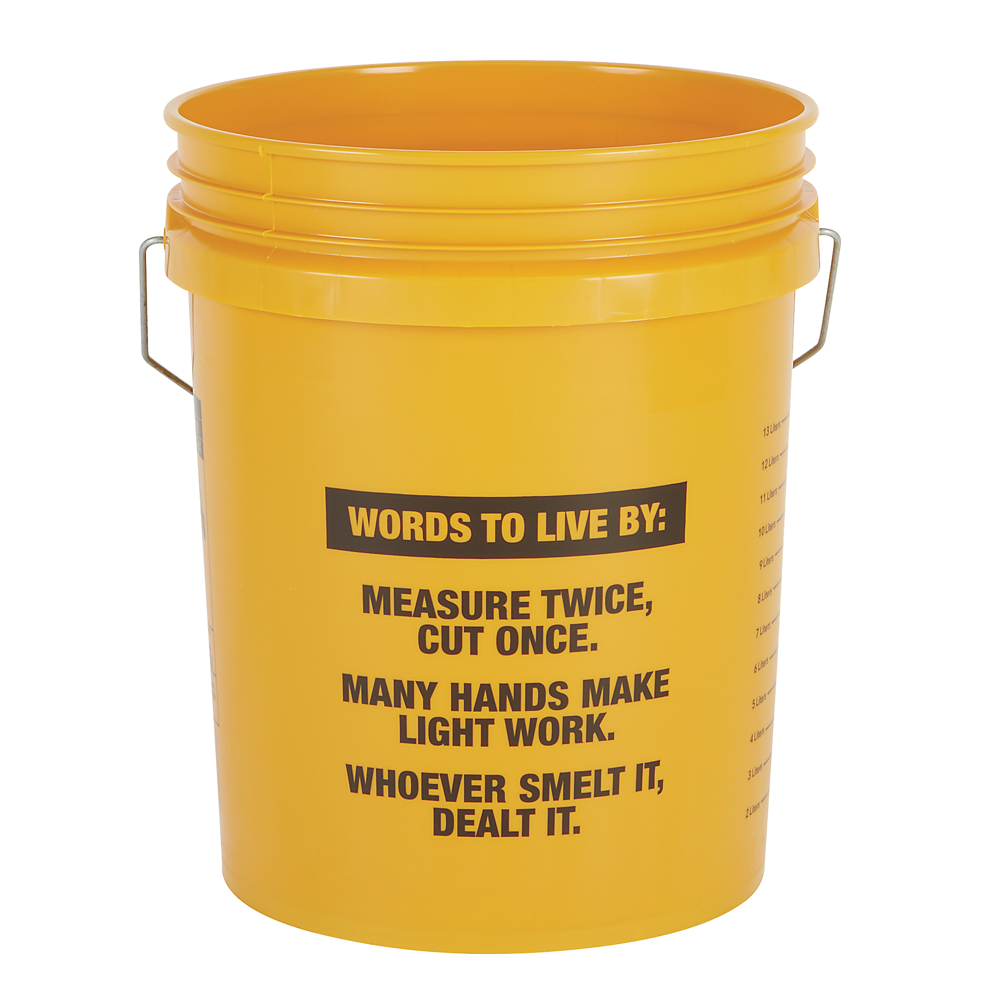 Northern Tool + Equipment 5-Gallon Plastic Bucket, "Words to Live By"